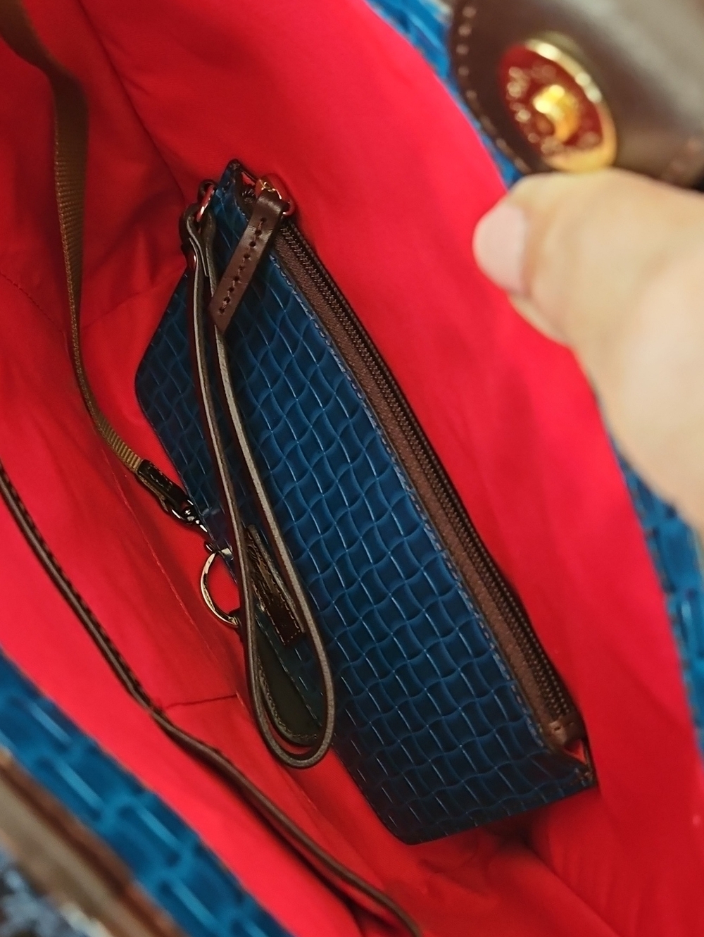 NWT  Dooney & Bourke Liliana Woven Leather Satchel with Matching Purse - Picture 14 of 16